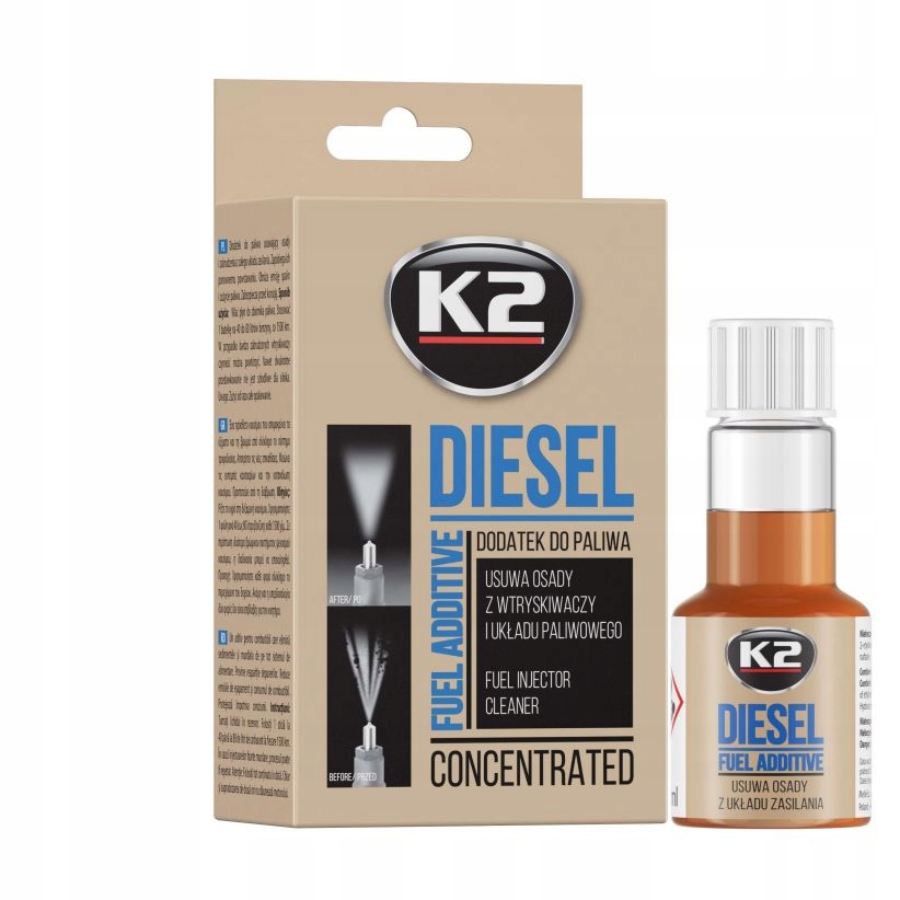 

K2 Diesel Do Czyszczenia Wtrysków Paliwa T312 50ML