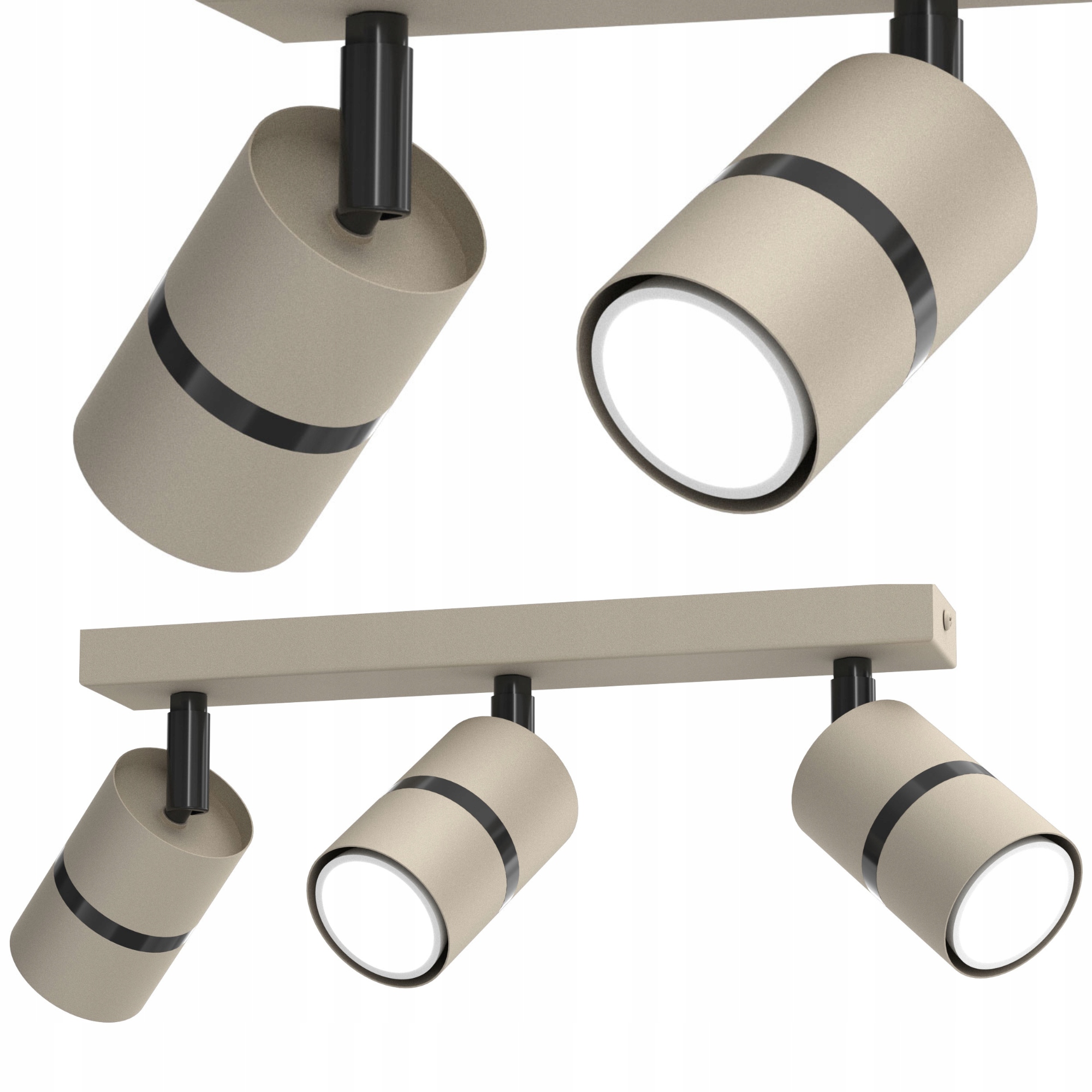 PLAFON SUFITOWY REFLEKTOR LAMPA WISZĄCA SPOT GU10 LED KASZMIR TUBY 3-PKT