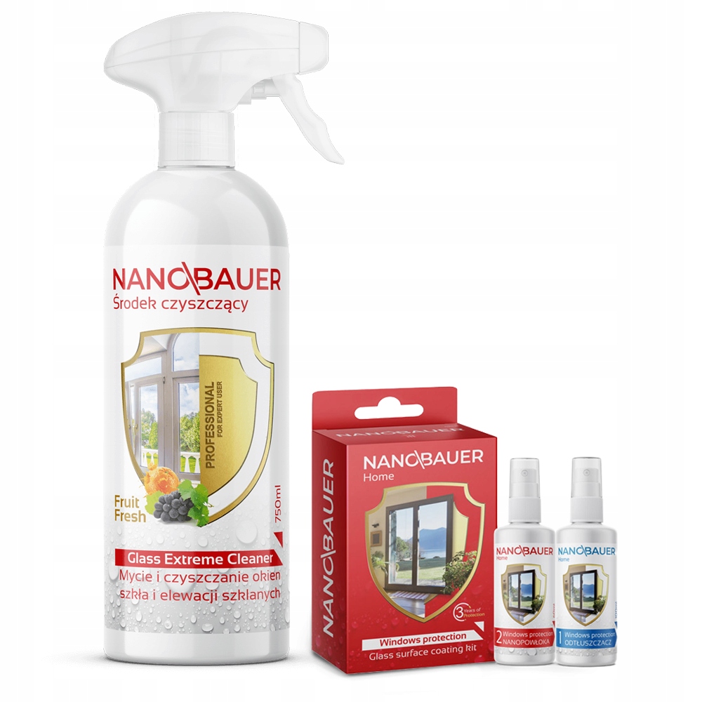 Levně Tekutý čisticí prostředek na mytí okenních skel 750 ml impregnace na sklo 60 Ml