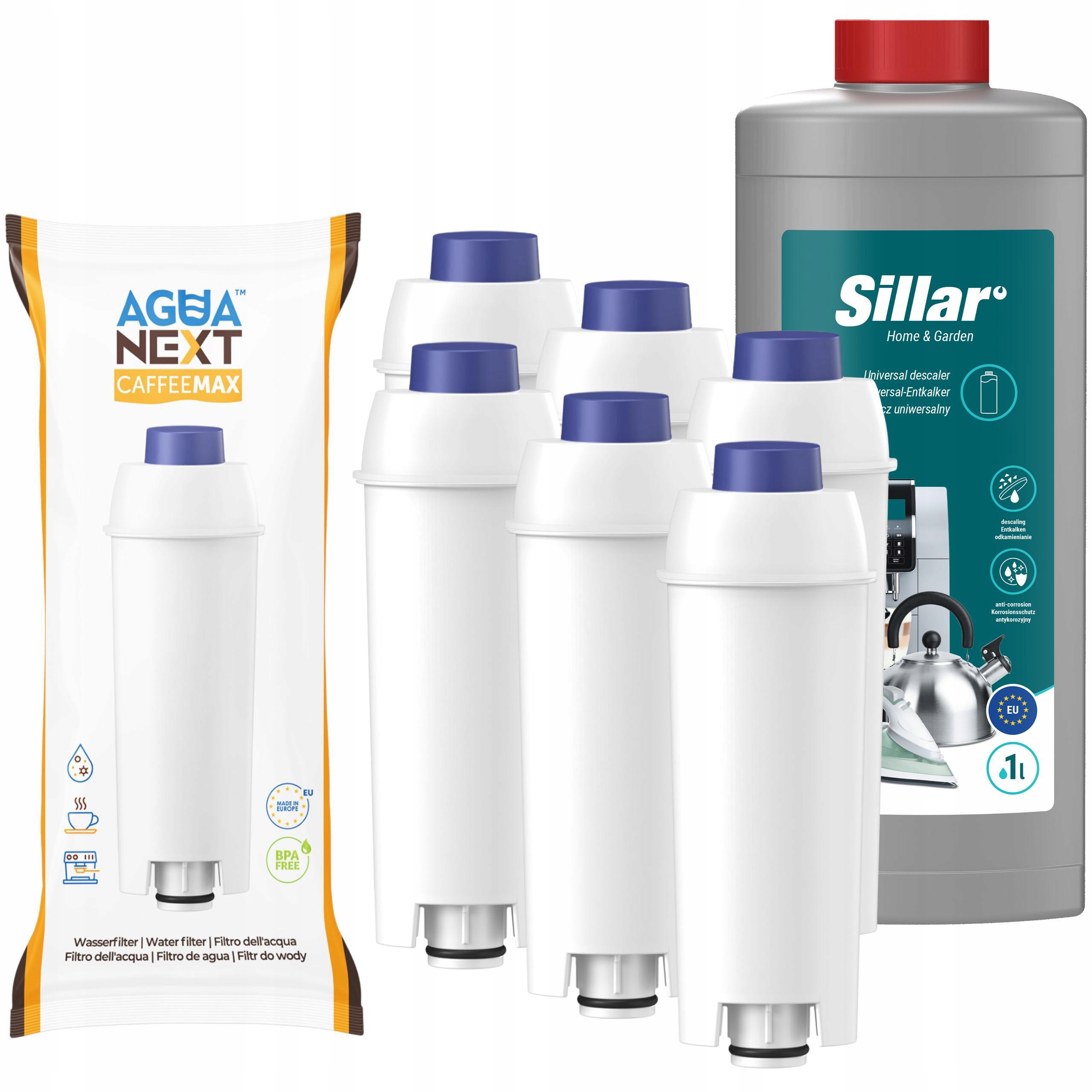 Sillar odkamieniacz do ekspresu 6x filtr do ekspresu Delonghi Dinamica