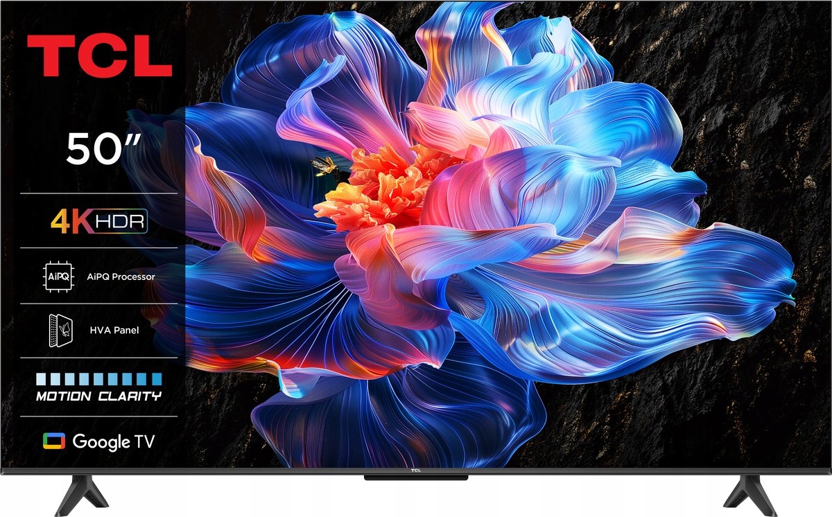 Telewizor Led Tcl 50P69K 50" 4K Uhd czarny