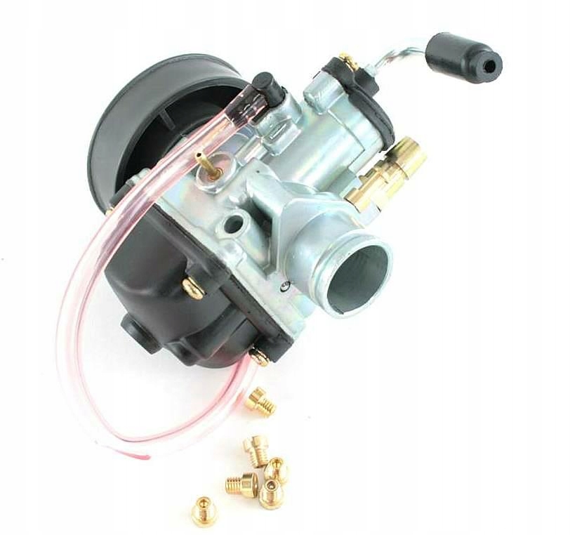 Gaźnik do skuter 2T Minarelli 22mm ssanie linka w komplecie 6 dysz
