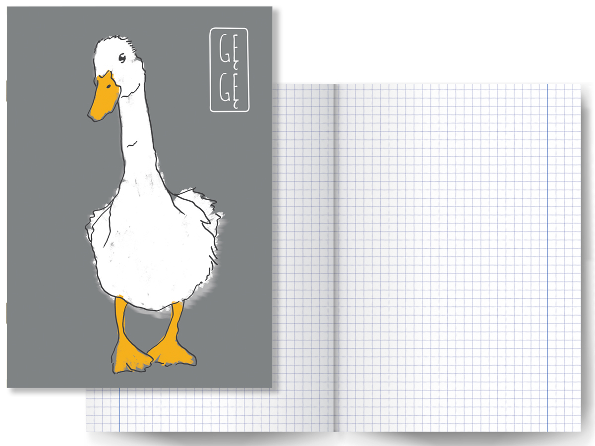 Zeszyt 60k Gęś Pipa Pluszak Maskotka HIT 5 sztuk Format A5