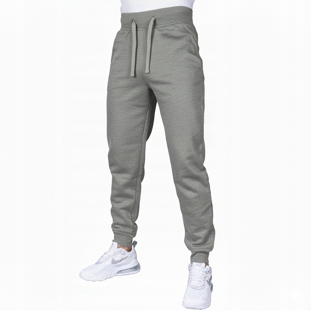 Pánské teplákové kalhoty joggery pánské tepláky Jhk Šedé L