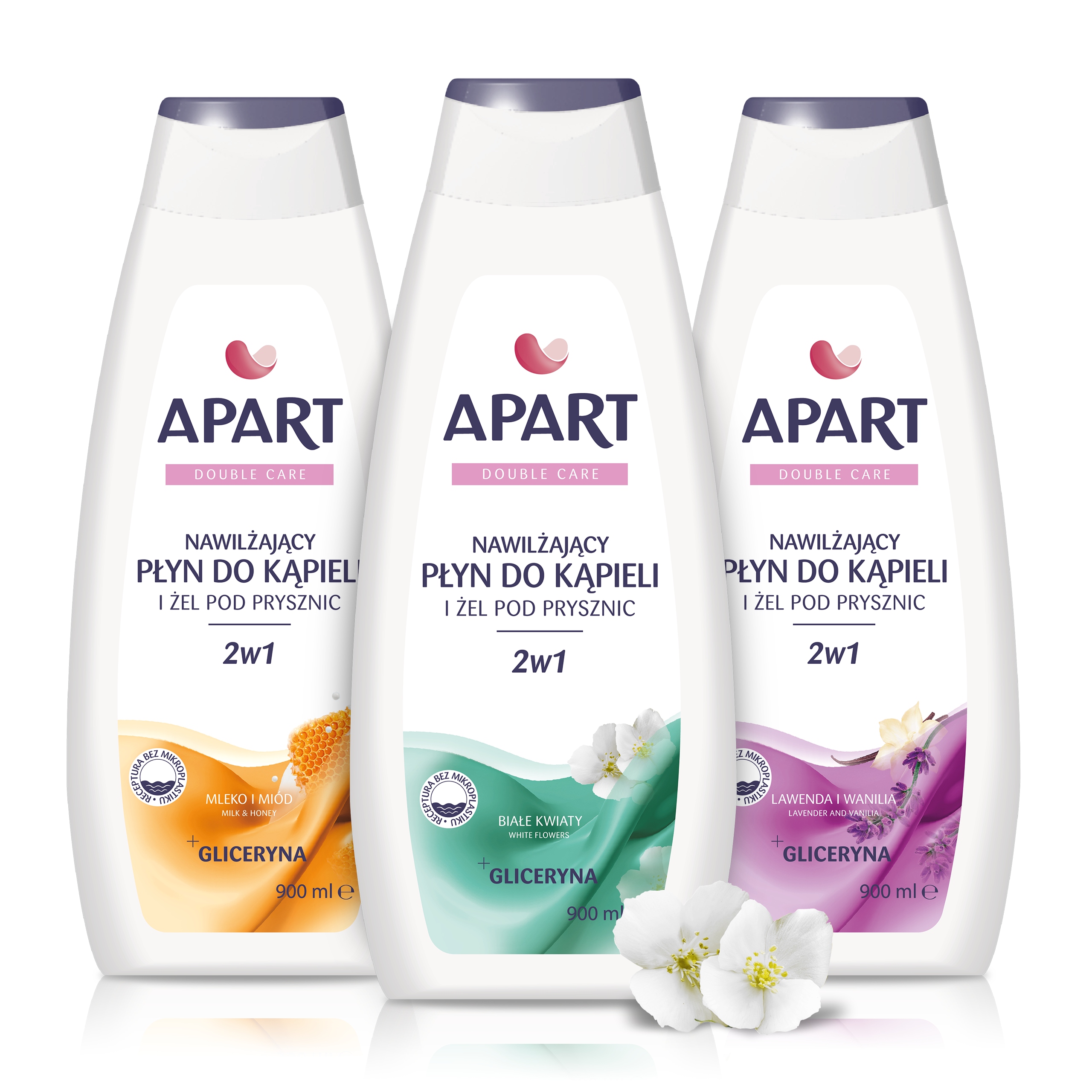 

Apart Żel pod Prysznic Damski 2w1 Mix 3x900ml