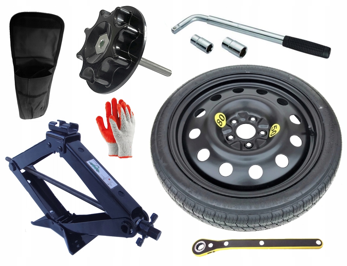 nové Dojezdové Kolo 125/70 R18 Hyundai i30 (2016-současnost) Sada (šroub)