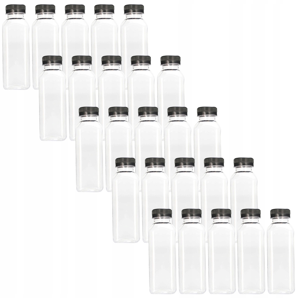 

Sok Butelka Plastikowy Pojemnik Pokrywa Woda 25 Szt