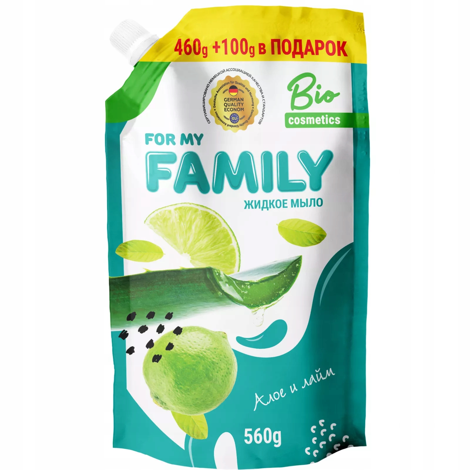 

For My Family Mydło w płynie Aloes i Limonka, 560g