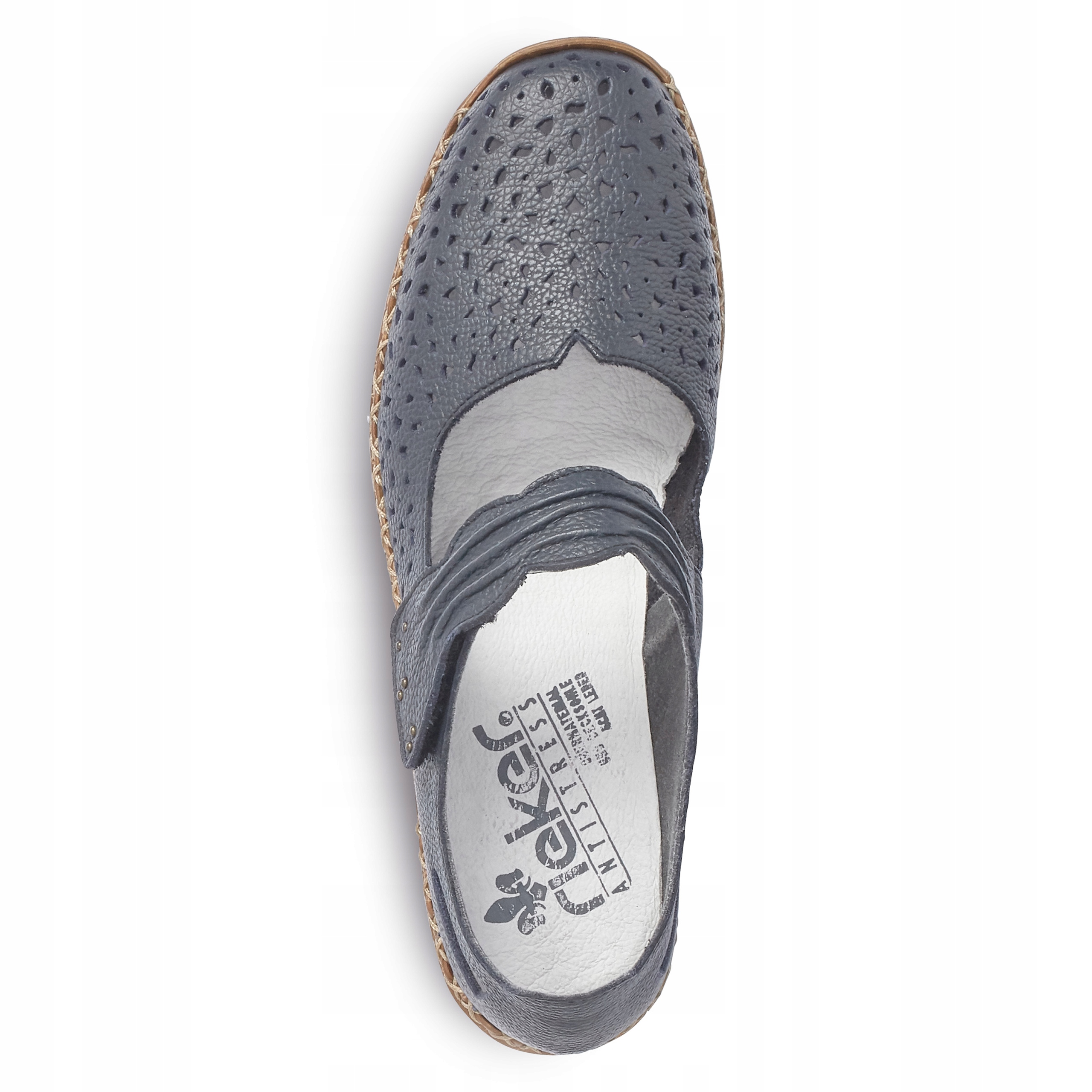 RIEKER buty, półbuty damskie granatowe 41399 Rozmiar 42