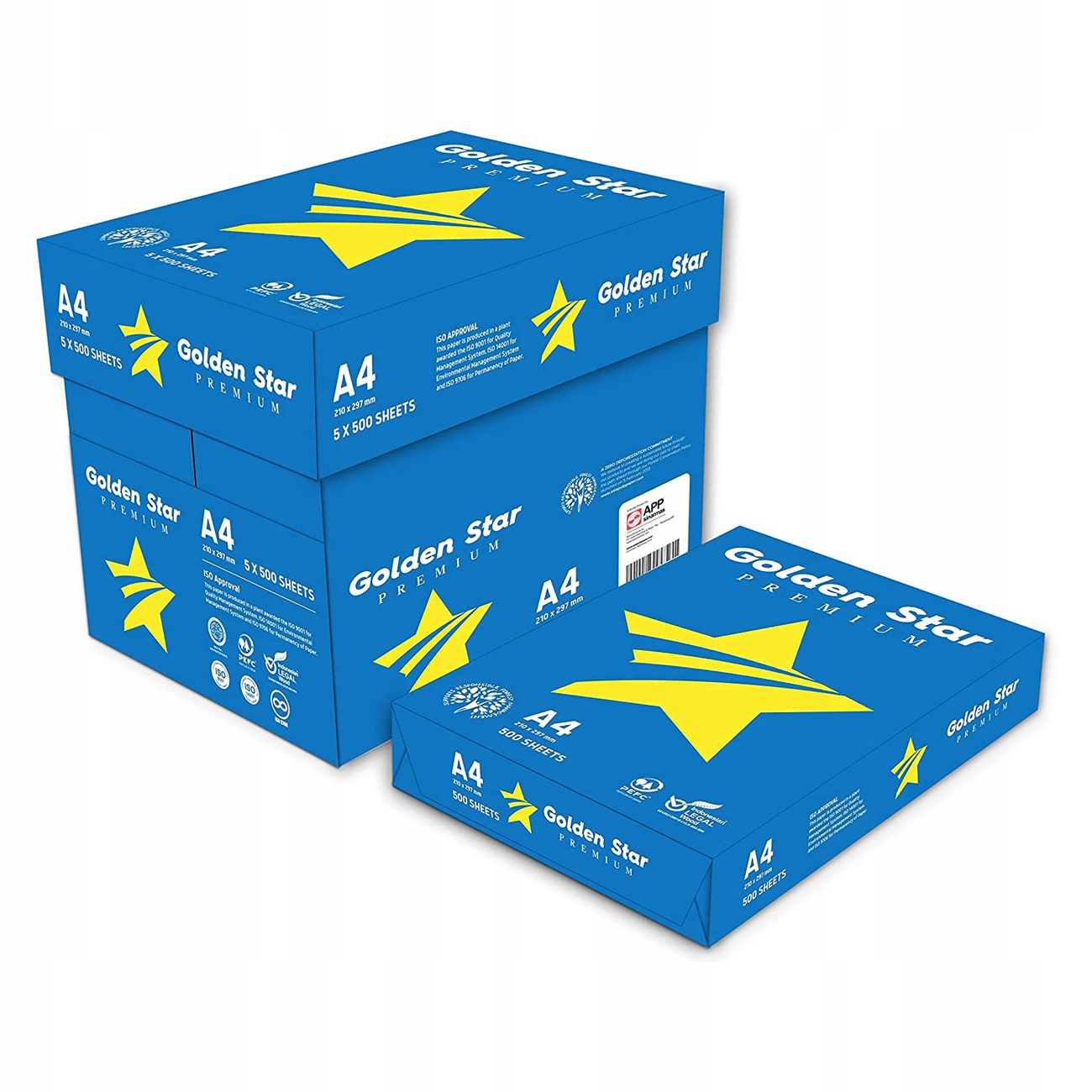 

Papier biurowy ksero Golden Star A4 80g 5 ryz
