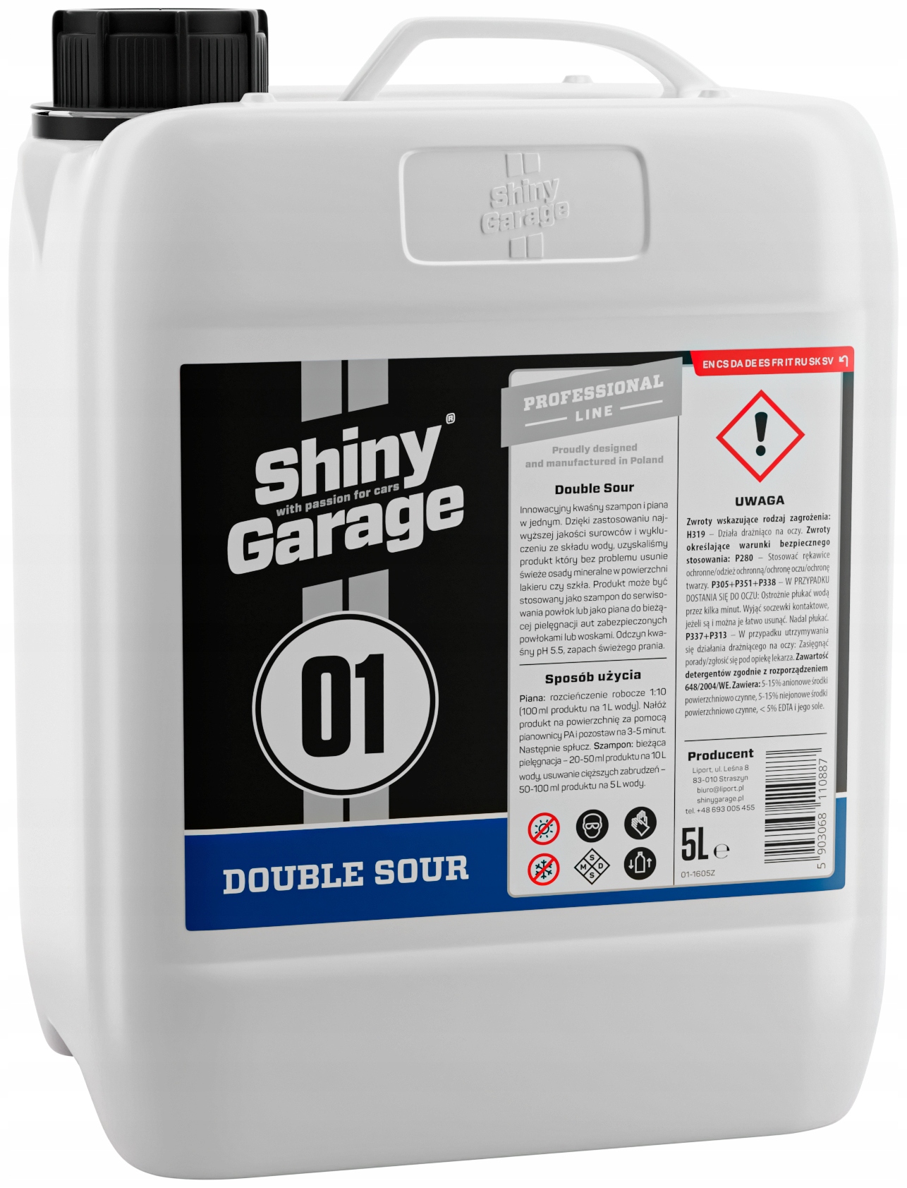 SHINY GARAGE DOUBLE SOUR SHAMPOO AND FOAM ПІНА 5Л