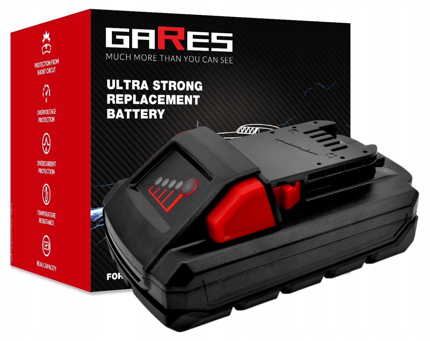 Akumulátor Gares M18 B4 B5 HB5 B6 HB8 HB12 18V 4Ah