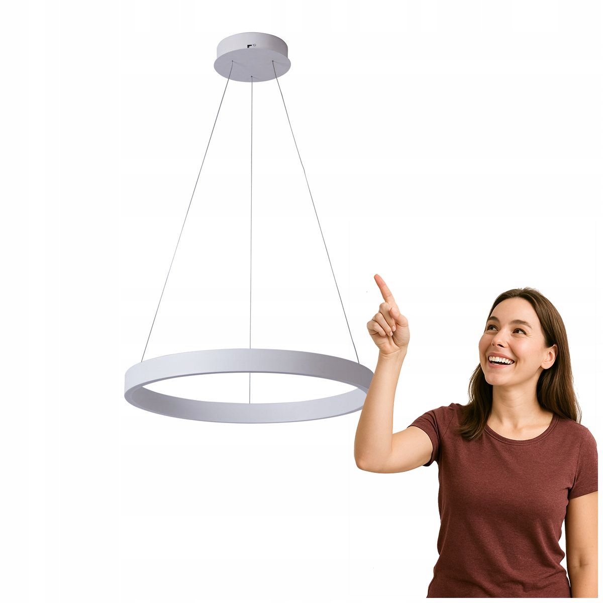 Brasco Up Down Led závěsná lampa 60W nastavitelná bílá Italux