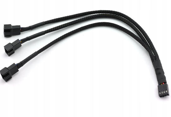Rozgałęziacz Rozdzielacz Przedłużacz 4PIN do 3x4 PIN FAN SPLITTER PWM
