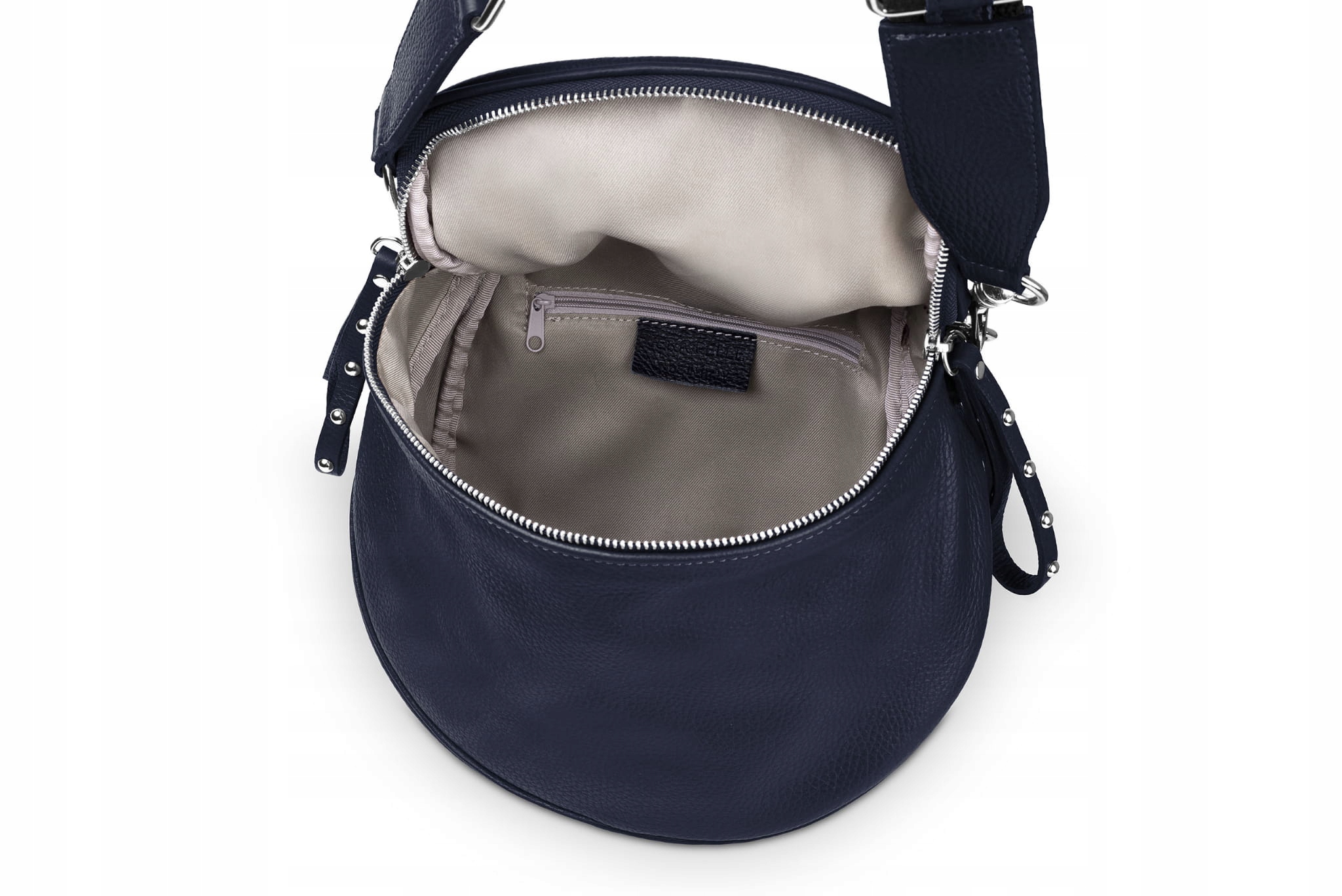 Torebka Skórzana Vera Pelle Misio Granatowa Marka Vera Pelle