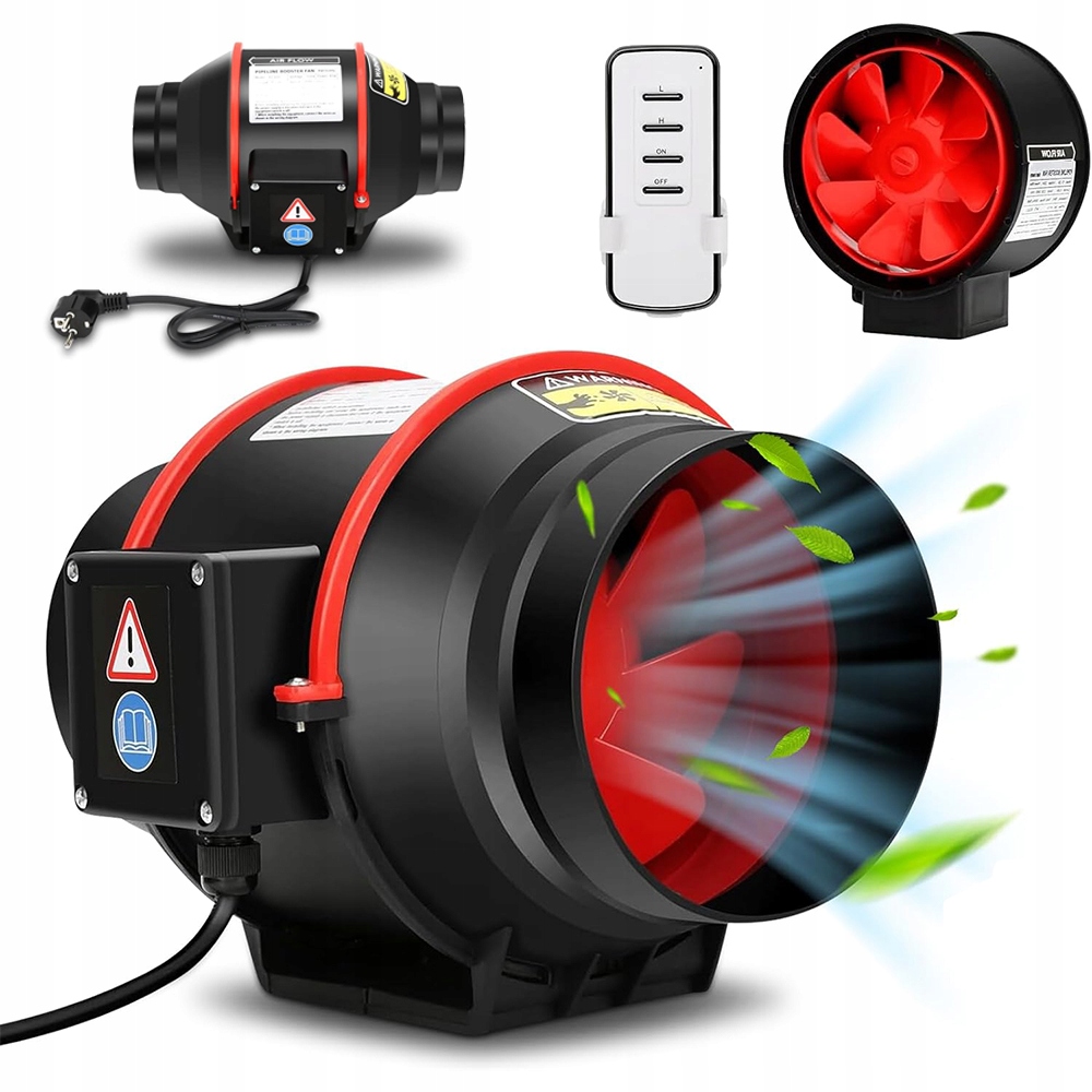 80W Kanálový Ventilátor, Efektivní Větrání, Stabilní Síla Větru 2600 Ot/min