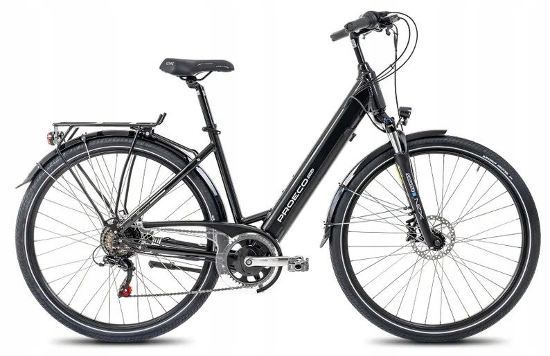 Damski Rower elektryczny Romet Proeco rama M 158-170 Grafitowy Łódź Zgierz