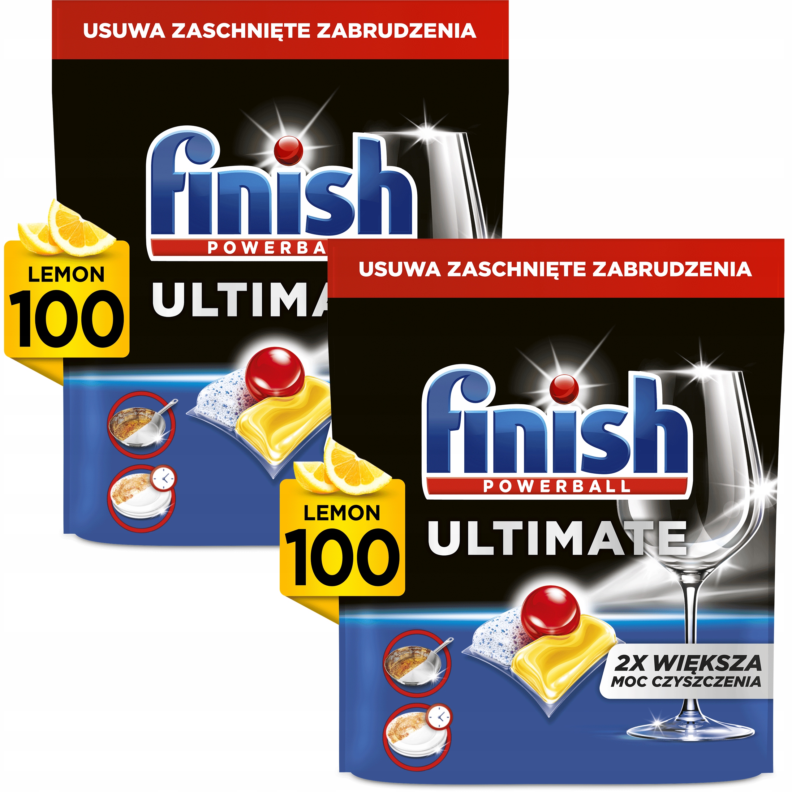 Levně Finish Ultimate All In One Kapsle Do Myčky Powerball Lemon 200 Kusů