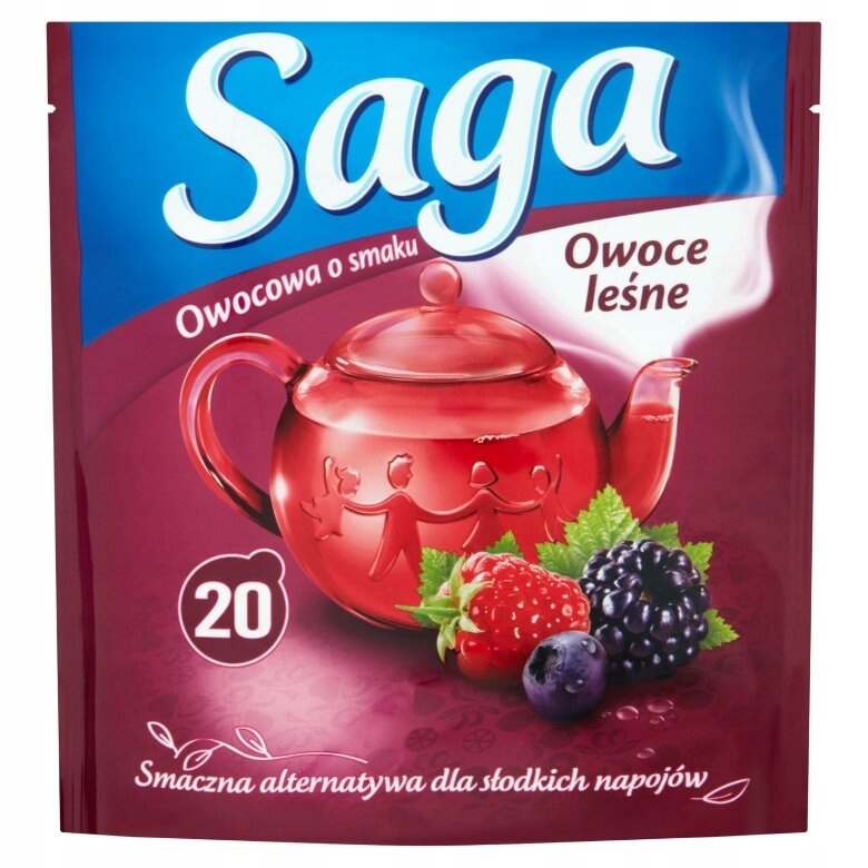 Levně 9 x Saga Ovocný čaj s příchutí lesního ovoce 34 g (20 sáčků)