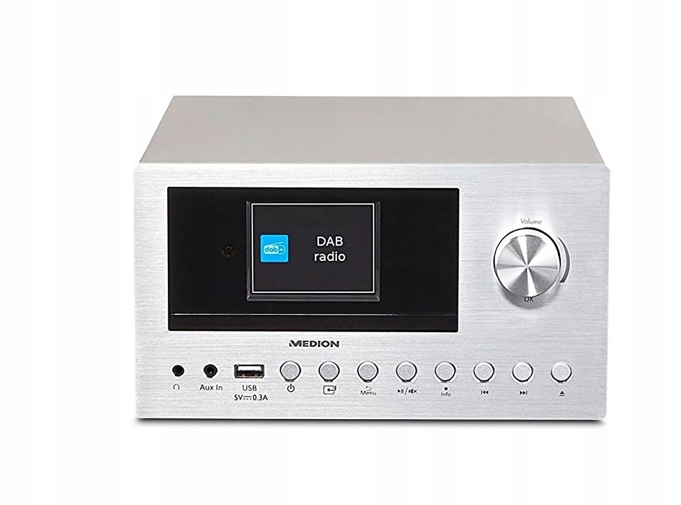INTERNETOWA NOWOCZESNA MINIWIEŻA MEDION DAB+ FM USB BT 30W Kod producenta MD85008