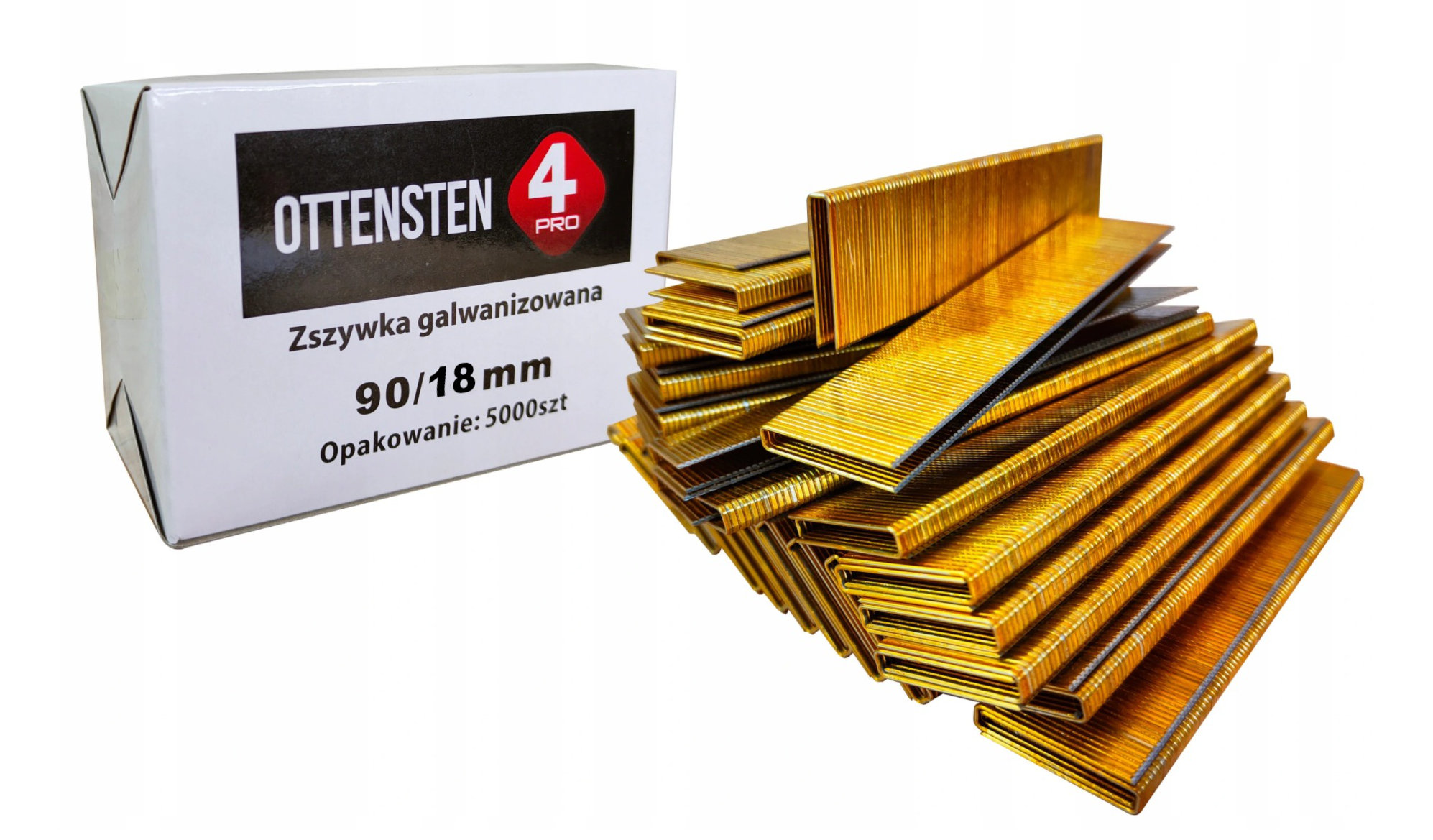 ZSZYWKI STOLARSKIE galwanizowane TYP 90 E do taker zszywacz 18mm 5000 szt