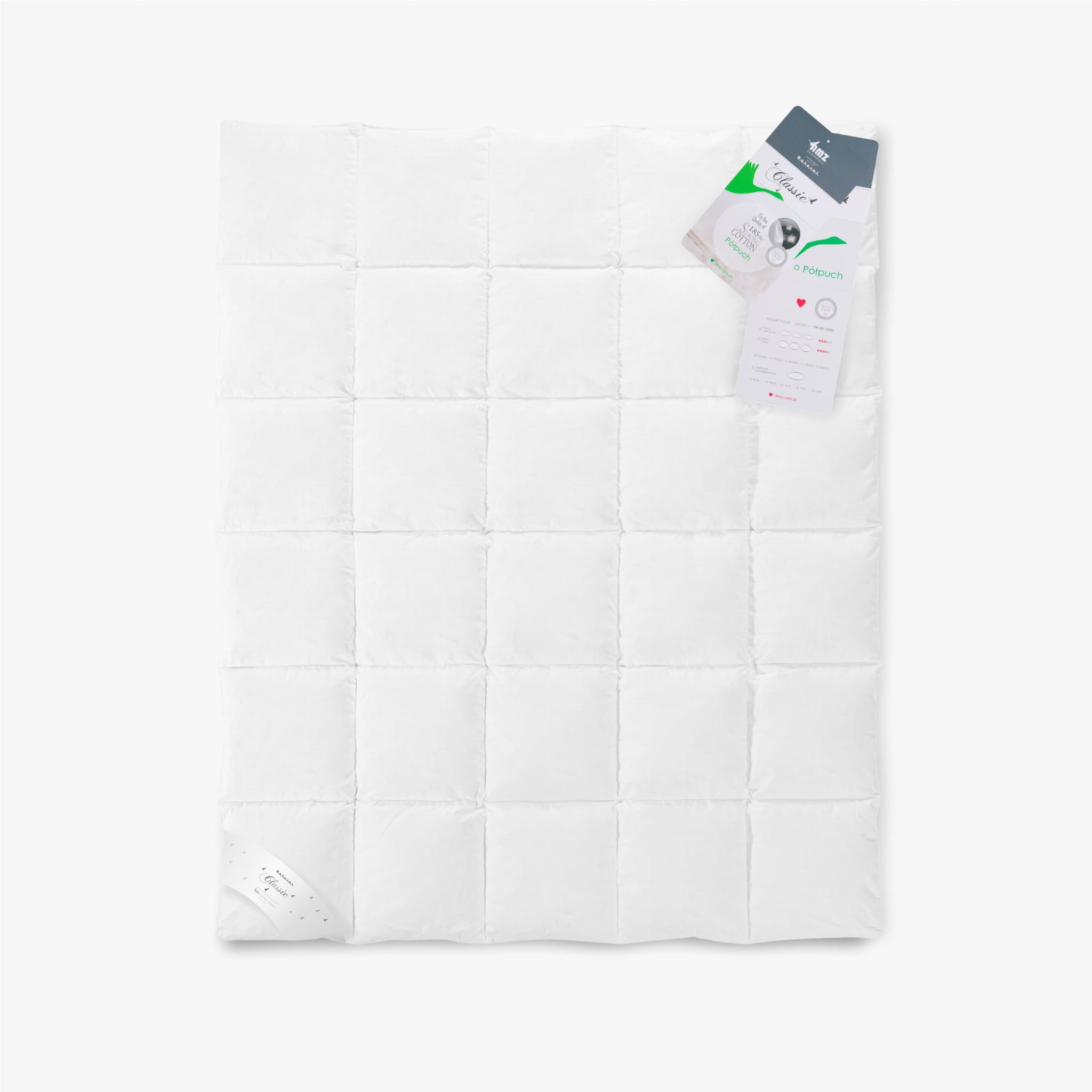 Amz Celoročná prikrývka na páperie 180x200, bavlnená