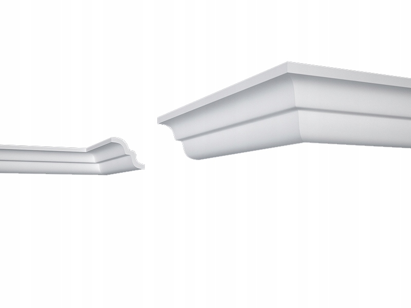 Dekoracyjna listwa PRZYSUFITOWA E-21 BIAŁA XPS 4mb