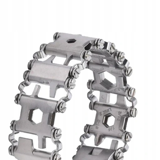 Męska bransoleta na narzędzia outdoorowe ze stali nierdzewnej 29 w 1