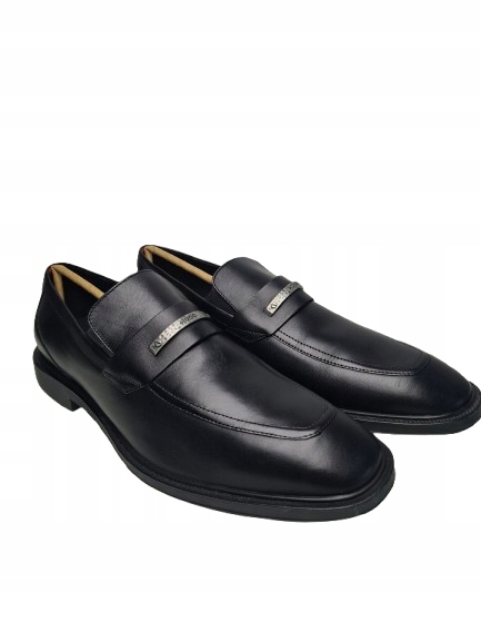 Pánské kožené polobotky Loafersy Premium Hugo Boss Gryff vel. 47