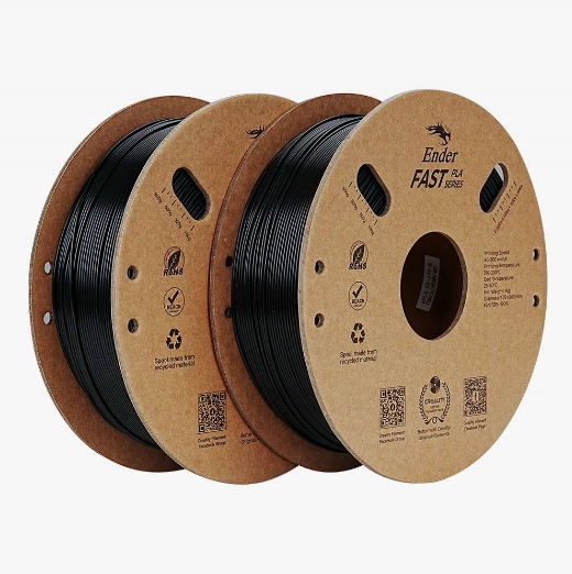 Filament Creality Ender Fast Pla Czarny 2-PAK 2KG 300 mm/s