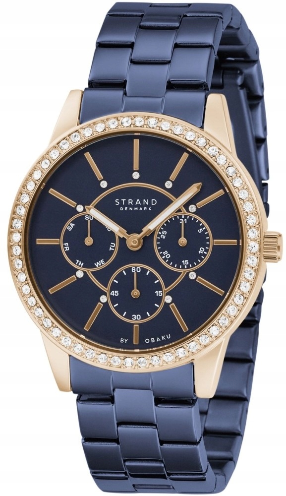 Nový originální dámský náramek Strand by Obaku S707LMVLSL modrý, krabička
