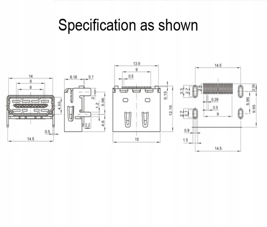 GNIAZDO HDMI SMD Marka inna