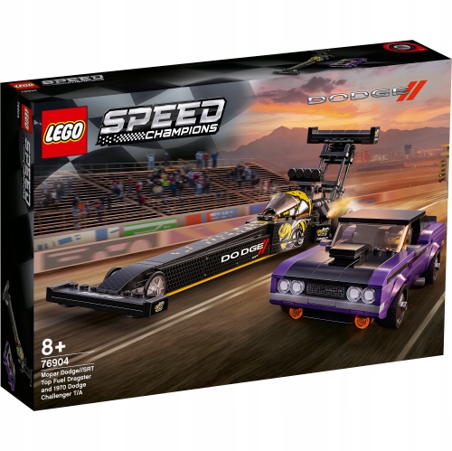 Lego 76904 Speed Champions Dodge/ Srt Top Fuel Dragster I Challenger T/a