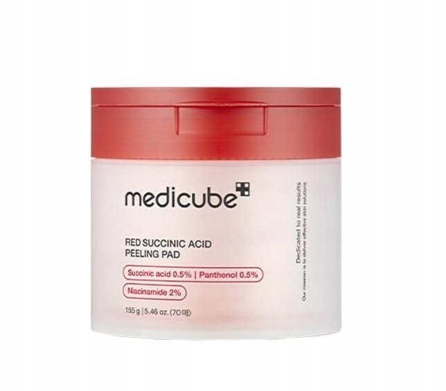 Medicube Peeling Kwas Bursztynowy Czerwone Płatki Do Twarzy 70 Szt Korea