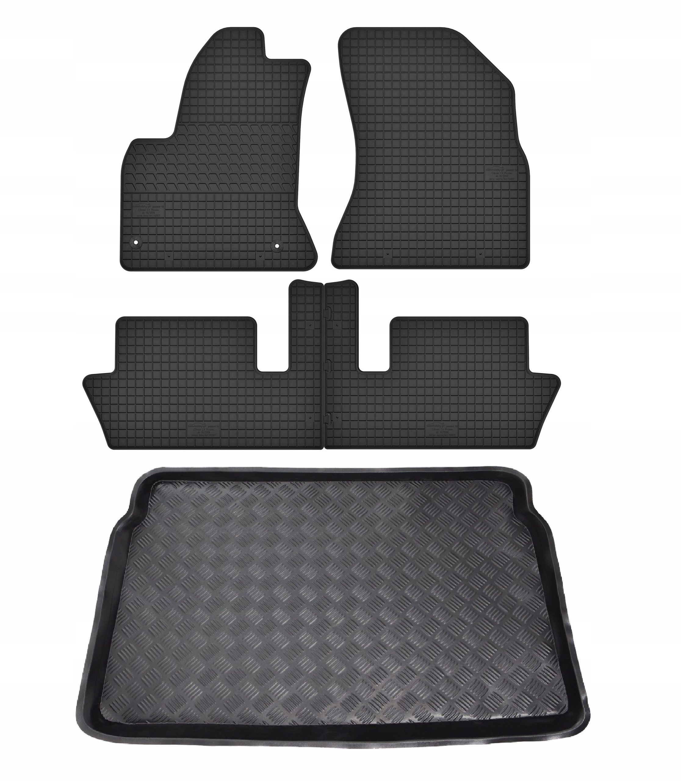 Koberce batožinový priestor pre: Citroen C4 Picasso I 2006-2013 minivan pre 5 osôb