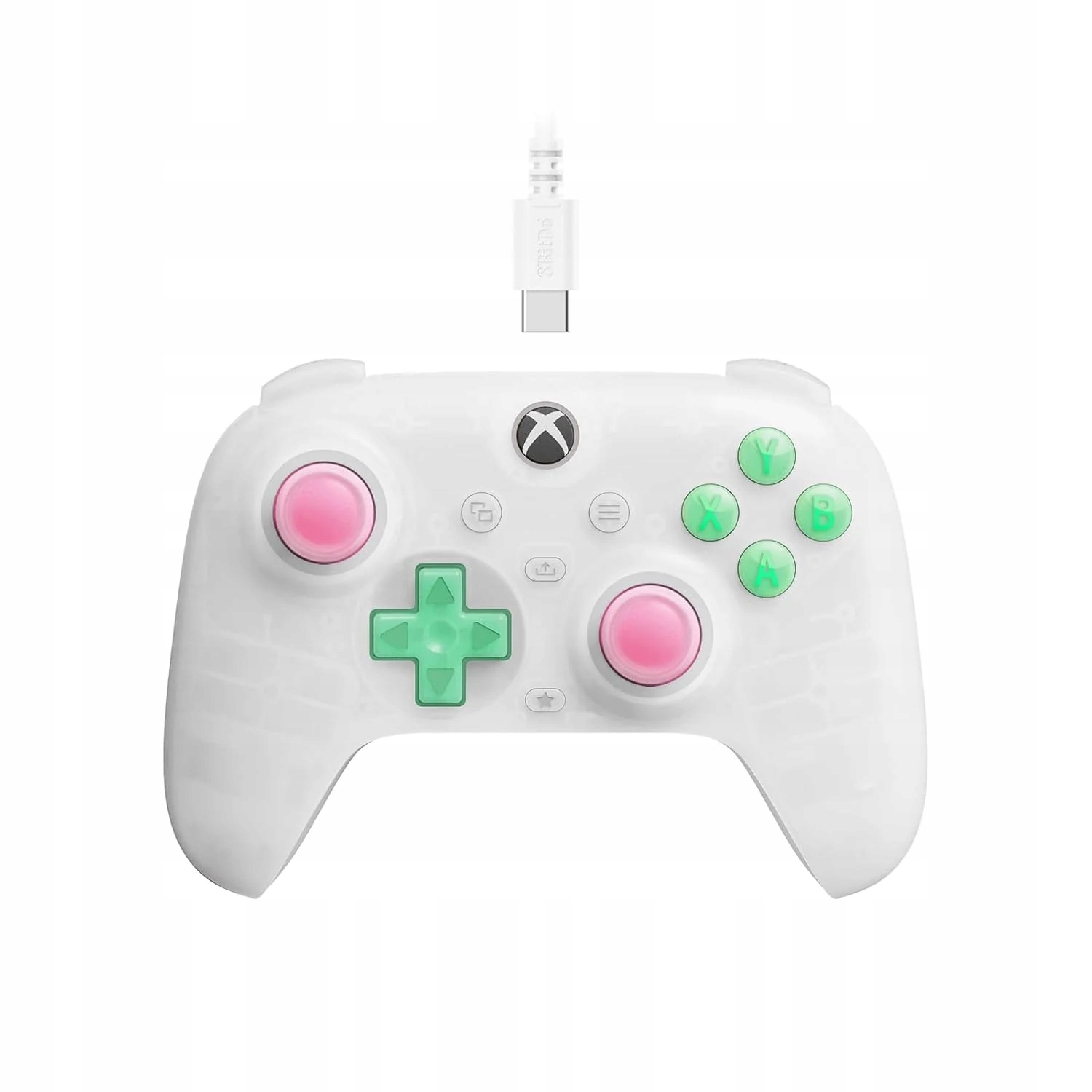 8BitDo Ultimate Mini Xbox Pad Przewodowy Kontroler Pc Clear White