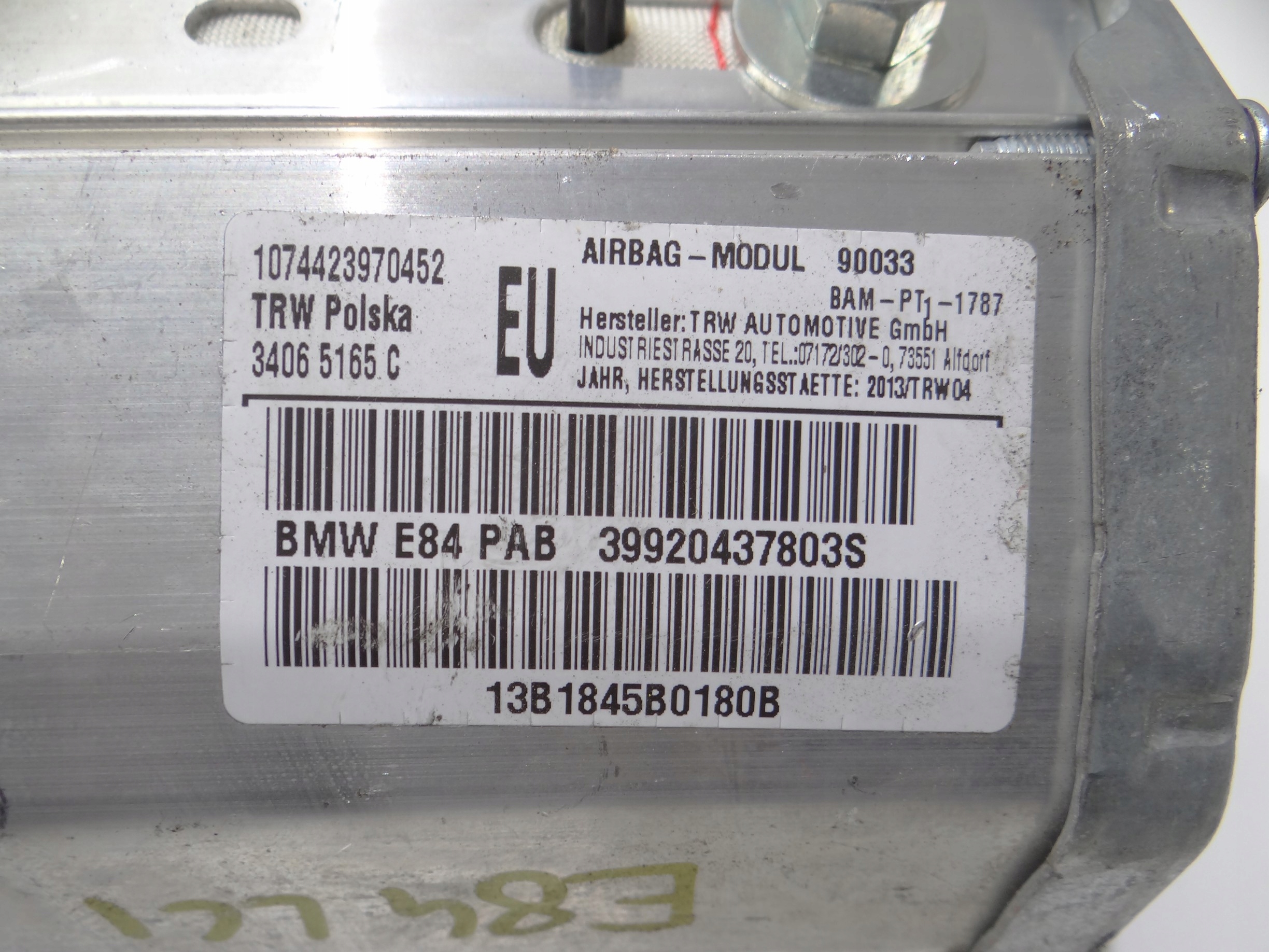 airbag airbag spolujezdce BMW X1 E84 LCI OE
