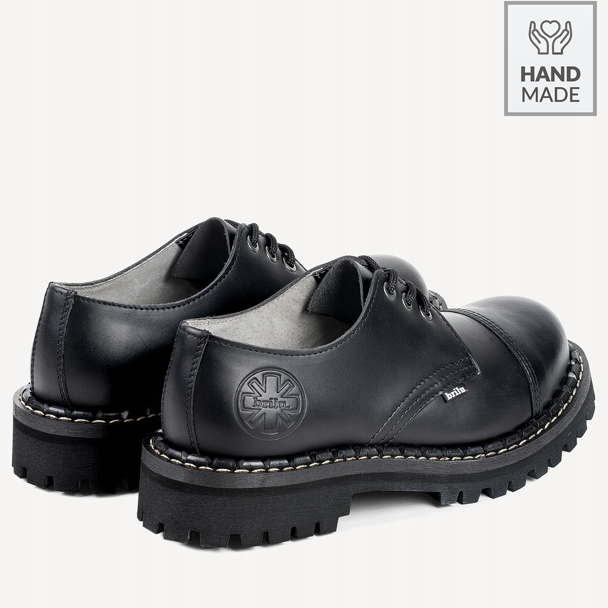 GLANY BRILU STEEL-NOSE 3-oczka NISKIE SKÓRA 36-47 Kod producenta 8889