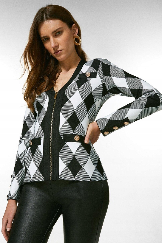 0A2E3_C* Karen Millen Sako Dámské Na Zip Xs