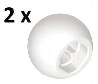 

Lego White Technic Ball 32474 2szt