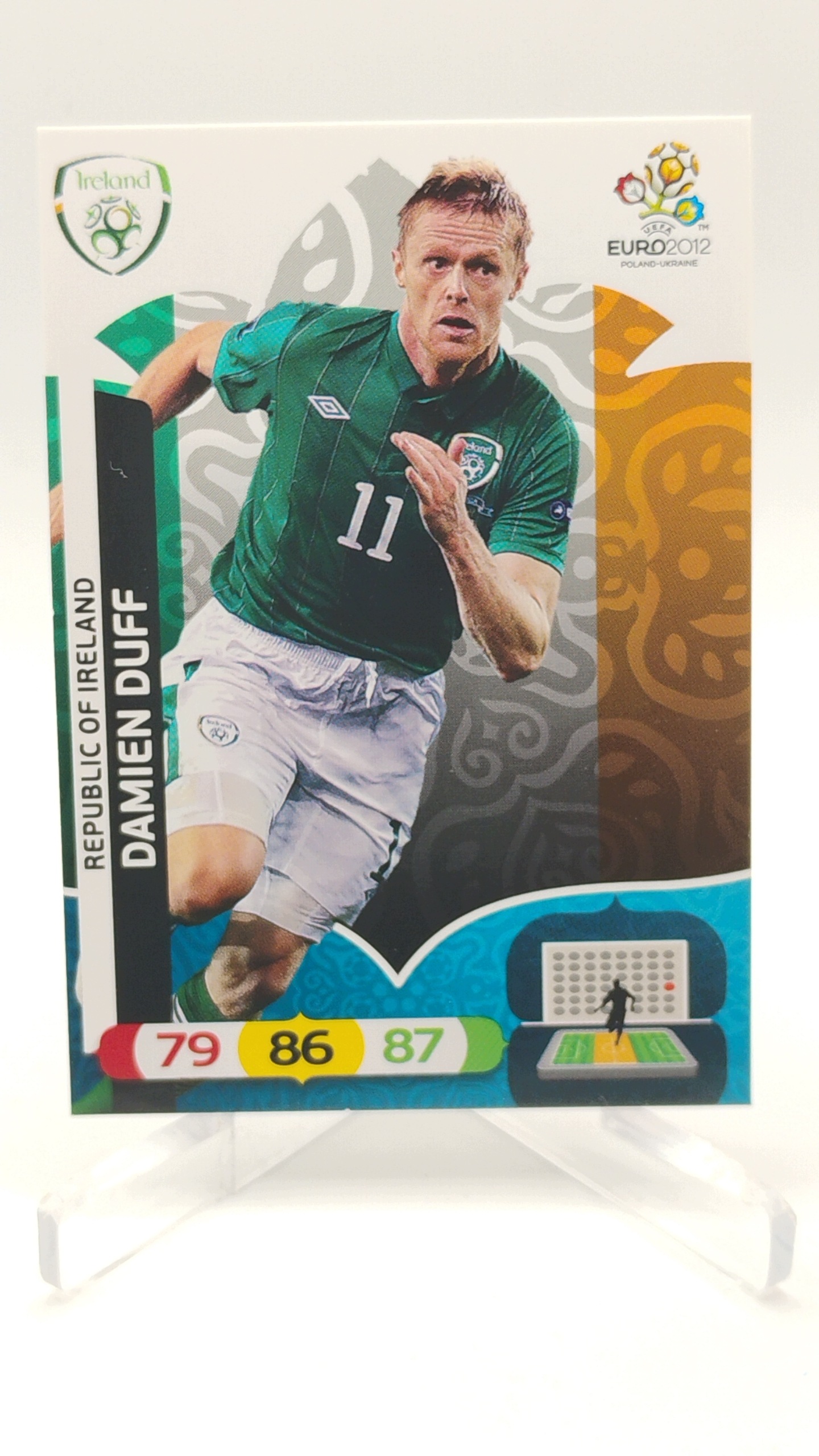 Panini Euro 2012 Base Card 186 Damien Duff Irlandia
