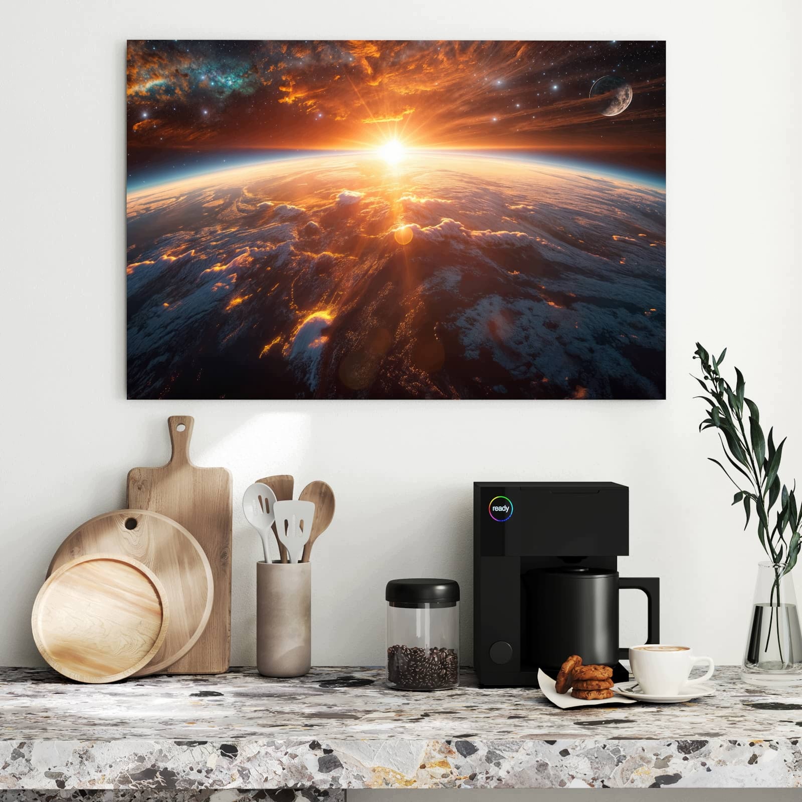 Magnetická tabule Země Východ slunce 90 × 60 cm
