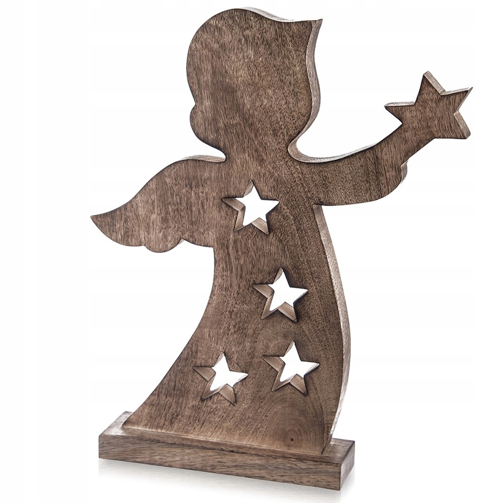 Dřevěná vánoční figurka anděl Mango 43 cm