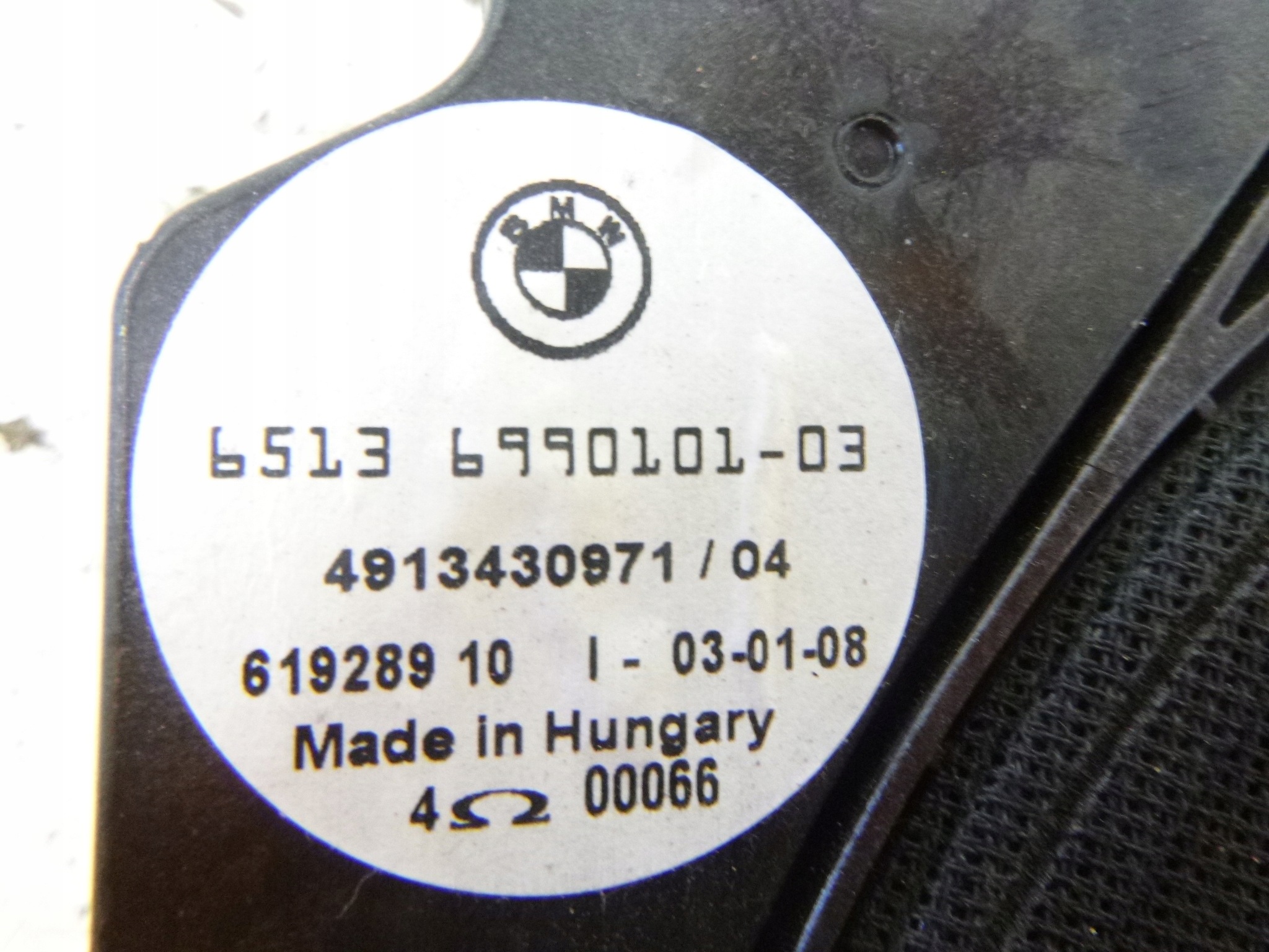 speaker front left BMW X3 E83 2008r. 65136990101-03