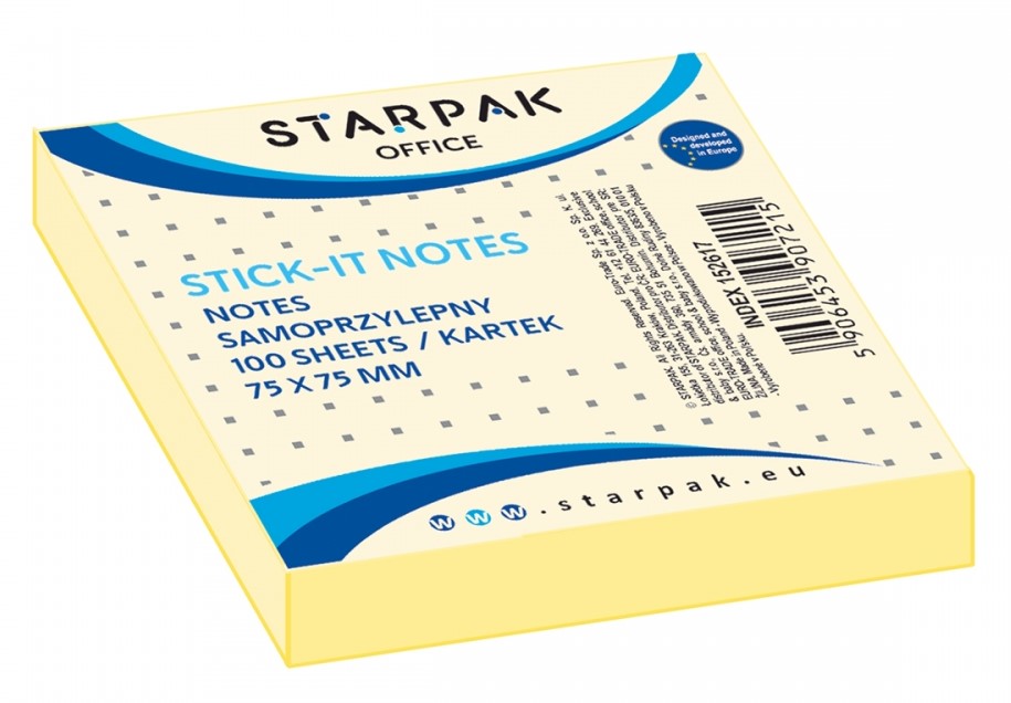

Notes Samoprzylepny karteczki 75x75 mm 100 Kartek