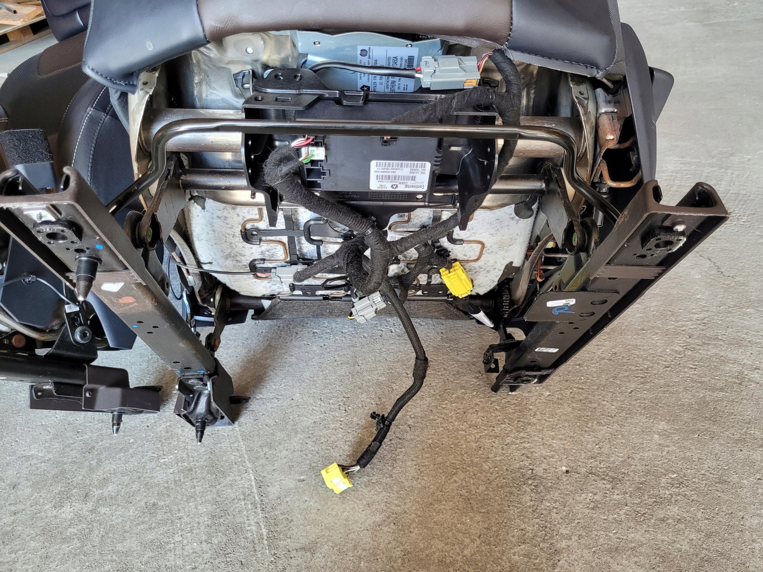 seat front front left + airbag JEEP CHEROKEE V KL UC INDIGO BLUE/BROWN