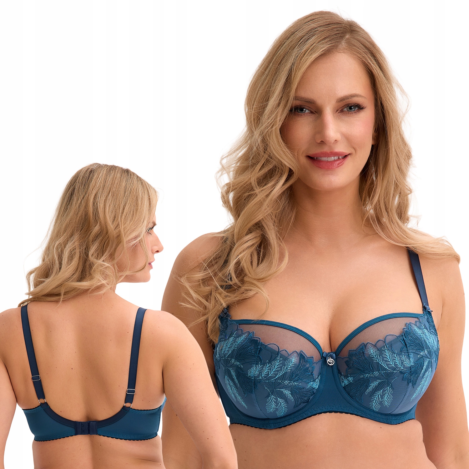 Gaia 1324 Yasmine tyrkysová 80F Polovyztužená podprsenka