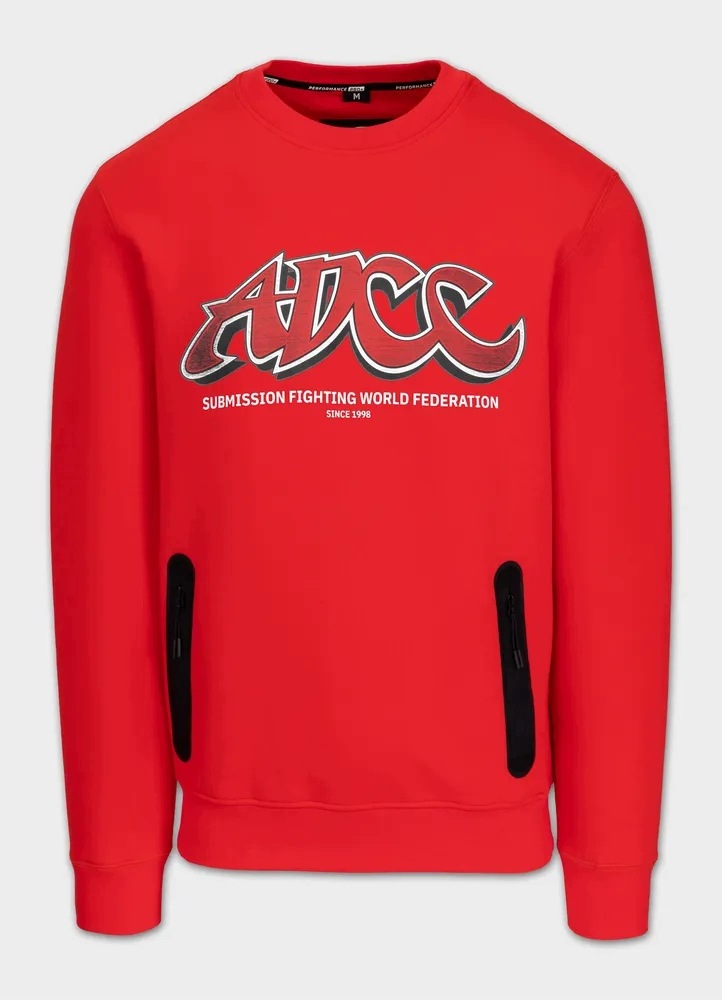 Pánská Mikina crewneck Pitbull Adcc Dogwood bez kapuce, lehce elastická
