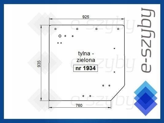 sklo Claas Renault Arion zadní