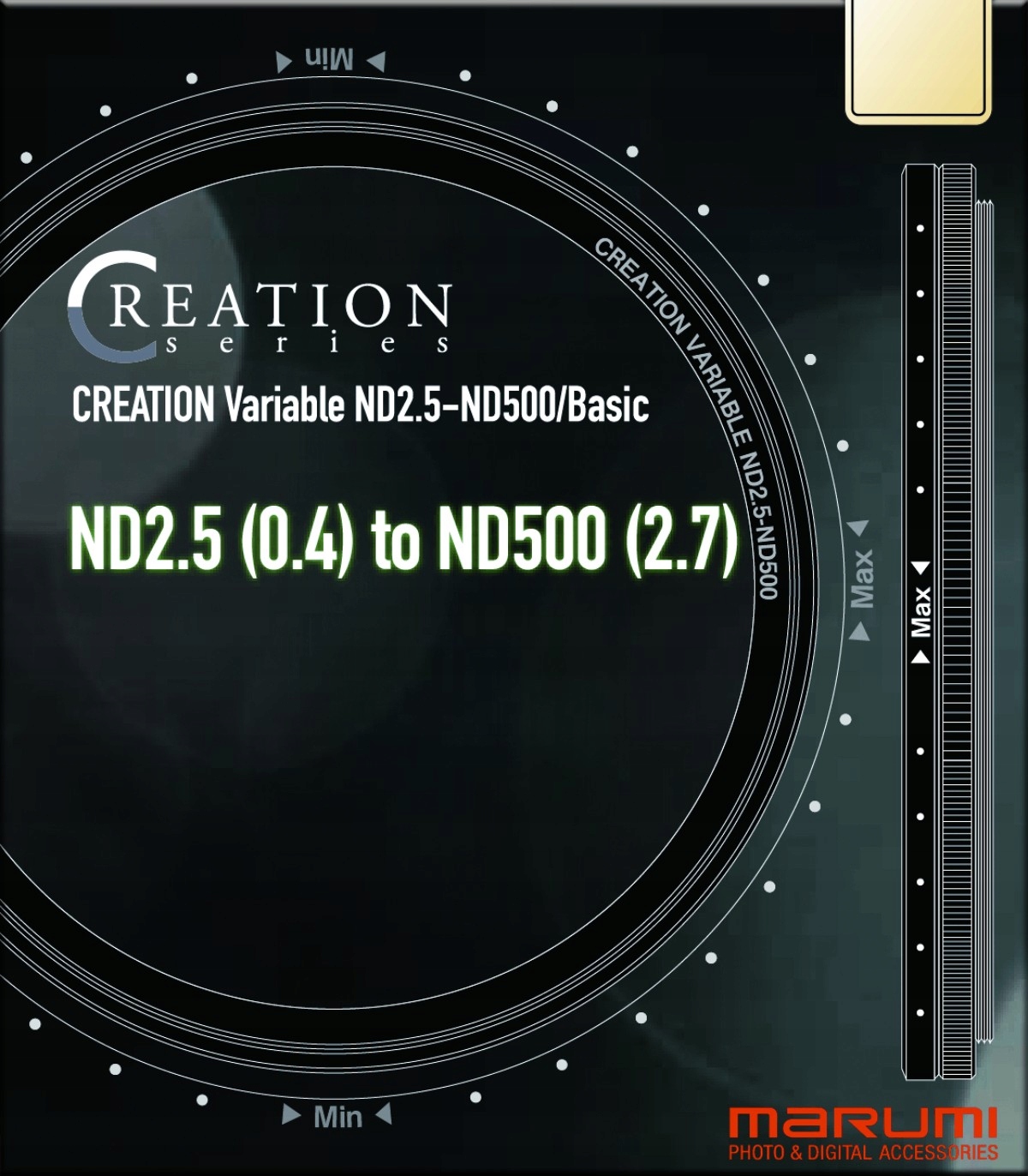 Marumi Creation Vari Nd 2.5-500 filtr szary regulowany 67 mm